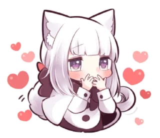 Sticker from ᭝݊Little wolf girl ⵓ @nyawrwar ⿴༘͜᭼̣ꪆ