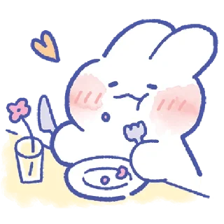 🐰 emoji @Tikelin Lovely MongMong Telegram sticker 10 of 120
