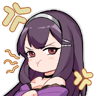😡 emoji 雀魂 Majsoul Telegram sticker 16 of 117