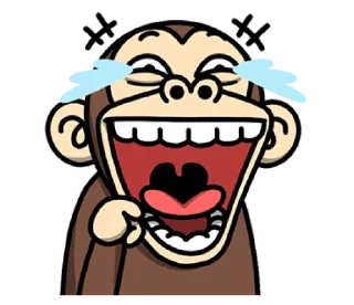😂 emoji Crazy Funky Monkey5 @bistic Telegram sticker 7 of 40