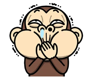 😁 emoji Crazy Funky Monkey5 @bistic Telegram sticker 5 of 40