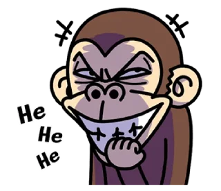 😏 emoji Crazy Funky Monkey5 @bistic Telegram sticker 10 of 40