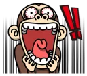 😱 emoji Crazy Funky Monkey 5 - @yoursecretlover Telegram sticker 15 of 40