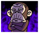 😑 emoji Crazy Funky Monkey 5 - @yoursecretlover Telegram sticker 18 of 40