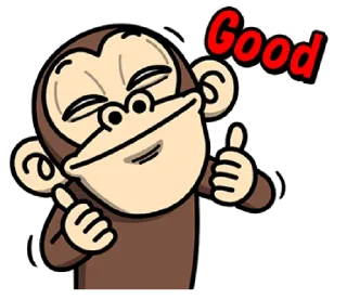 👍 emoji Crazy Funky Monkey5 @bistic Telegram sticker 2 of 40