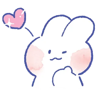 🐰 emoji @Tikelin Lovely MongMong Telegram sticker 18 of 120