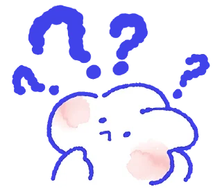 ❓ emoji lovely mongmong @motherfckingstickers Telegram sticker 9 of 41