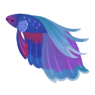 🙈 emoji @Tikelin Happy Tropical Fish Telegram sticker 7 of 80