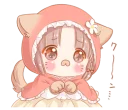 😯 emoji The Little Red Riding Hood and wolf @bistic Telegram sticker 17 of 40