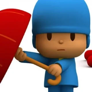 🌂 emoji Pocoyo Telegram sticker 16 of 25