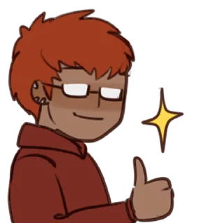 👍 emoji junp3i doesn't really care. Telegram sticker 18 of 24