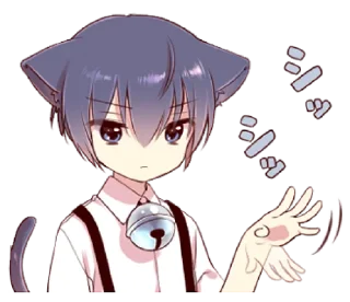 😕 emoji Boy of a black cat 6 @bistic Telegram sticker 12 of 40