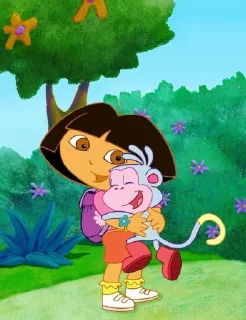 ☺️ emoji dora Telegram sticker 8 of 15
