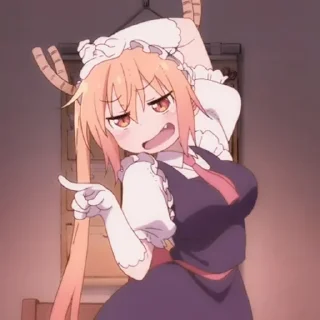 🍜 emoji ،، ◦ Tohru Kobayashi : @fckmne ʾʾ Telegram sticker 14 of 60