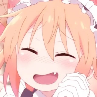 🍜 emoji ،، ◦ Tohru Kobayashi : @fckmne ʾʾ Telegram sticker 4 of 60