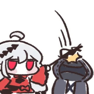 😤 emoji 斯卡蒂表情包 Telegram sticker 9 of 35