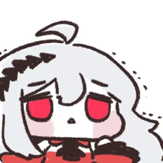 🙁 emoji 斯卡蒂表情包 Telegram sticker 17 of 35