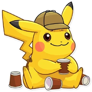 ☕️ emoji @Opstickerpacks ✨pikachu 🌸🍃 Telegram sticker 6 of 40