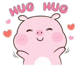 🤗 emoji love piggy | @cutestickers4you Telegram sticker 9 of 40