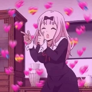 ❤ emoji 3's animemes Telegram sticker 21 of 45
