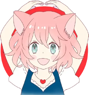 ⭕️ emoji Cute Little Cat Girl  @yhdxk Telegram sticker 23 of 40