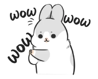 Sticker from @waesticker Machiko Rabbit: Too Cute