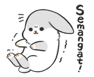 Sticker from @waesticker Machiko Rabbit: Too Cute