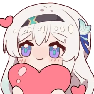 ❤️ emoji 流萤 @B站：流星灯辉 Telegram sticker 16 of 18