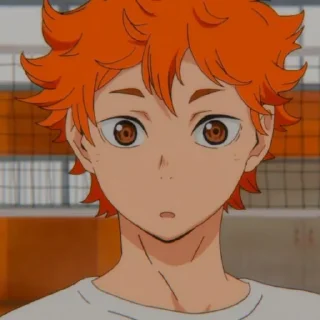 🧡 emoji Hinata Shoyo @sticker_anime_boy Telegram sticker 5 of 19
