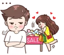 🛍 emoji Boobib Cute Couple 💋 Telegram sticker 16 of 120