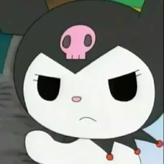 😒 emoji 𓏲࣪  kuromi unfilt! {❀- @scribbnle} Telegram sticker 8 of 15