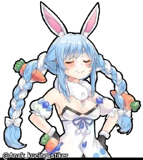 🐇 emoji Usada Pekora @Anak_kucing_stiker Telegram sticker 13 of 60