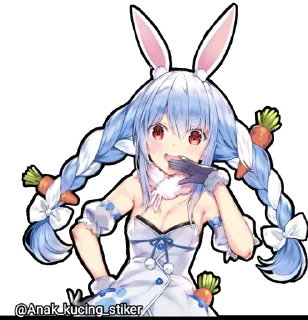 🐇 emoji Usada Pekora @Anak_kucing_stiker Telegram sticker 12 of 60