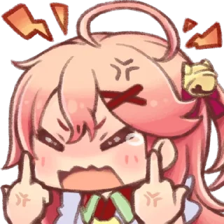 💮 emoji Miko Ch. さくらみこ Member Stickers Telegram sticker 19 of 40
