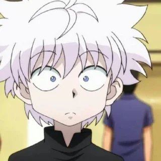 😶 emoji Killua || @moiStickers Telegram sticker 2 of 21