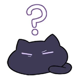 ❓ emoji 猫屋敷梨梨 by.匣子 @limeSticker Telegram sticker 9 of 74