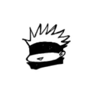 😎 emoji Gojou Satoru Funny [2] @stickertelegramrandom Telegram sticker 10 of 18
