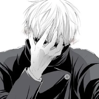 🤍 emoji gojou satoru Telegram sticker 16 of 59