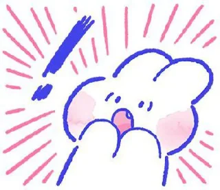 ❕ emoji Kawaii bunnie 🎀 Telegram sticker 18 of 34