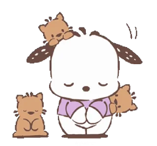 🙏 emoji Pochacco Alv @tikelmu Telegram sticker 8 of 25