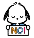 🙅 emoji Pochacco Telegram sticker 8 of 35