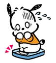 😖 emoji Pochacco Telegram sticker 14 of 35
