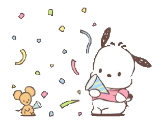 🎉 emoji Pochacco Alv @tikelmu Telegram sticker 20 of 25