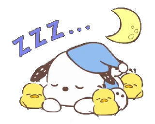 😴 emoji Pochacco Alv @tikelmu Telegram sticker 23 of 25