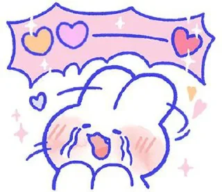 💕 emoji Kawaii bunnie 🎀 Telegram sticker 24 of 34