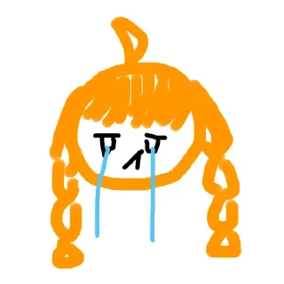 😭 emoji 桔子娘3 Telegram sticker 10 of 16