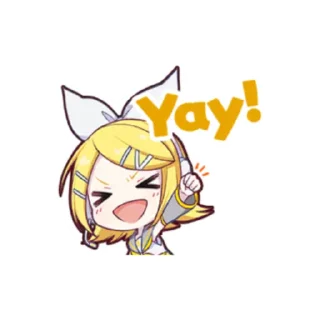 Sticker from Kagamine Rin Stamps! @ProjectSekaiSticker - @iintoTheNight
