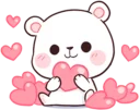 ❤️ emoji Bears in Love Telegram sticker 24 of 40