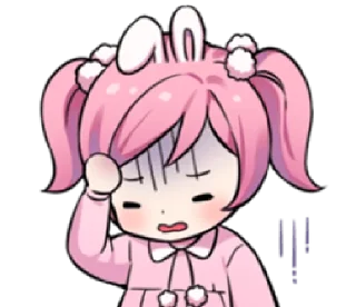 😓 emoji tokki no totochan | @cutestickers4you Telegram sticker 11 of 32