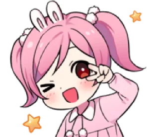 ✌️ emoji tokki no totochan | @cutestickers4you Telegram sticker 17 of 32